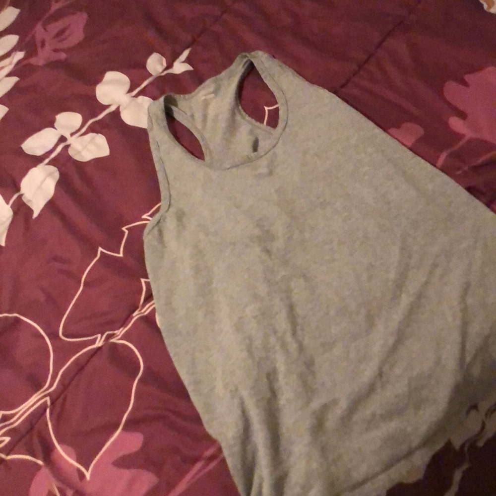Gray muscle tank